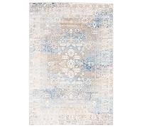Carpeto Grand Tapis Salon 200x300cm Crème Anthracite Classique Oriental