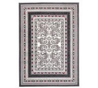 Carpeto Grand Tapis Salon 220x300cm Anthracite Gris Classique Rétro 90 Doux | Tapis pour Chambre Salle à Manger Bureau Chauffage au Sol Facile D'entretien Résistant aux Détergents Poils Courts Élégant