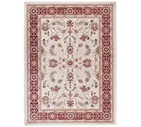 Carpeto Rugs Tapis Salon crème Rouge 60 x 100 cm Oriental/Ayla Collection