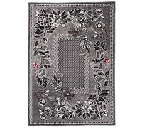 Carpeto Rugs Tapis Salon Gris 60 x 100 cm Classique Floral/Monaco Collection