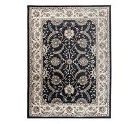 Carpeto Rugs UK Grand Tapis d'Orient - Anthracite Noir - Motif Persan Traditionnel et Oriental - Tapis de Salon Ultra Doux - EMIRAT - 160 x 220 cm