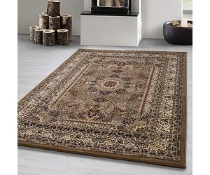 Carpetsale24 Orient Tapis 160 x 230 cm beige, motif classique, facile d'entretien et robuste, tapis de sol élégant pour salle à manger ou grandes pièces