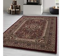 Carpetsale24 Orient Tapis 160 x 230 cm rouge, motif classique, facile d'entretien et robuste, tapis de sol élégant pour salle à manger ou grandes pièces