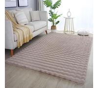 Carpetsale24 Tapis 160 x 230 cm beige, moelleux comme de la fourrure, structure profonde, design à bulles, super doux, en peluche, idéal pour le salon et la chambre