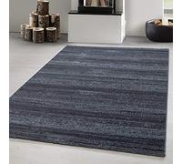 Carpetsale24 Tapis 200 x 290 cm, gris, à poils courts, uni, moderne, pour salon, chambre à coucher, couloir, cuisine, salle à manger, chambre d'enfant, facile d'entretien, doux