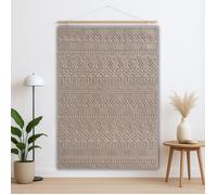 Carpetsale24 Tapis 280x370 cm Beige Design Vintage Bouclé Style Scandinave Moderne Tapis XXL pour Salon Salle à Manger Chambre