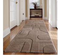 Carpetsale24 Tapis à motif boho 80x150 cm beige, style scandinave, lavable, effet 3D, petit format, salon ou chambre