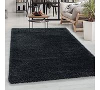Carpetsale24 Tapis à Poils Longs, Couleur Anthracite, Unicolor - Monochrome, 107545, Tapis Rectangle, Tapis Salon-Salle à Manger ou Chambre, 240 x 340 cm