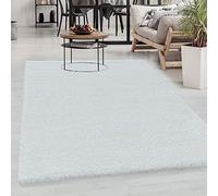 Carpetsale24 Tapis à Poils Longs, Couleur Blanc, Unicolor - Monochrome, 107649, Tapis Rectangle, Tapis Salon-Salle à Manger ou Chambre, 240 x 340 cm