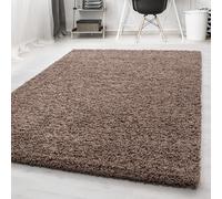 Carpetsale24 Tapis à Poils Longs, Couleur Moka, Unicolor - Monochrome, 11477, Tapis Coureur, Tapis Salon-Salle à Manger ou Chambre, 60 x 110 cm