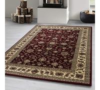 Carpetsale24 Tapis à Poils Ras, Couleur Rouge, Conception Orientale, 111846, Tapis Rectangle, Tapis Salon-Salle à Manger ou Chambre, 120 x 170 cm