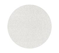 Carpetsale24 Tapis bouclé à Poils Courts, Tapis uni Crème chiné, Tissage Plat, Tapis de Salon, Cuisine ou Couloir, Dimensions : 120 cm Rond
