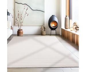 Carpetsale24 Tapis Crème Moderne Design Uni Extra Doux 240 x 340 cm - Salon