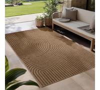 Carpetsale24 Tapis d intérieur et d extérieur Robuste, résistant aux intempéries et Facile à Entretenir, au Look Naturel en Jute, idéal pour Salon, Cuisine, terrasse, Jardin et Balcon, 240x340 cm