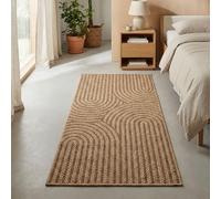 Carpetsale24 Tapis d intérieur et d extérieur Robuste, résistant aux intempéries et Facile à Entretenir, au Look Naturel en Jute, idéal pour Salon, Cuisine, terrasse, Jardin et Balcon, 80x150 cm