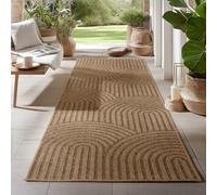 Carpetsale24 Tapis d intérieur et d extérieur Robuste, résistant aux intempéries et Facile à Entretenir, au Look Naturel en Jute, idéal pour Salon, Cuisine, terrasse, Jardin et Balcon, 80x250 cm
