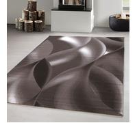 Carpetsale24 Tapis de Salon à motif abstrait moderne Marron Tapis 160x230 cm - Poil Court, Moelleux et Tendance