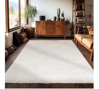Carpetsale24 - Tapis bohème scandinave Natur-2, 160 x 230 cm, effet 3D, extra doux et lavable, pour salon, chambre à coucher, salle à manger et cuisine