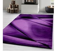 Carpetsale24 tapis Salon Moderne Lilas 140 x 200 cm - Tapis à Poils Courts, Conception Abstrait Doux et Moelleux - Cuisine Moquette Salle de Sejour