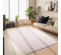 Carpetsale24 Tapis de salon et cuisine à poils courts 120 x 170 cm Beige - Design uni extra doux - Moderne