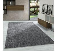 Carpetsale24 Tapis de Salon Moderne Uni Gris Chiné 80x150 cm - Boucles Courtes, Entretien Facile, Tapis Uni