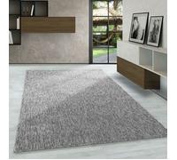 Carpetsale24 Tapis de Salon Moderne Uni Gris clair Chiné 160x230 cm - Boucles Courtes, Entretien Facile, Tapis Uni