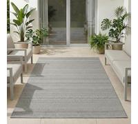 Carpetsale24 Tapis d'extérieur Gris 200x290 cm, résistant aux intempéries et aux UV, idéal pour la Cuisine, Le Balcon, la terrasse, Ainsi Que Le Salon et la Salle à Manger, Design bohème scandinave