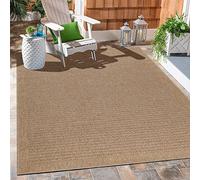 Carpetsale24 Tapis d'extérieur Naturelle, Robuste au Look Naturel de Jute, résistant aux intempéries, Convient pour terrasse, Balcon, Jardin, Salon et Cuisine Tapis 80 x 250 cm