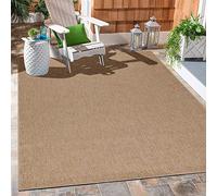 Carpetsale24 Tapis d'extérieur Naturelle, Robuste au Look Naturel de Jute, résistant aux intempéries, Convient pour terrasse, Balcon, Jardin, Salon et Cuisine Tapis 280 x 370 cm