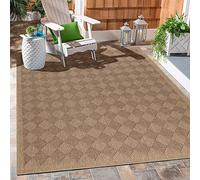 Carpetsale24 Tapis d'extérieur Naturelle, Robuste au Look Naturel de Jute, résistant aux intempéries, Convient pour terrasse, Balcon, Jardin, Salon et Cuisine Tapis 280 x 370 cm