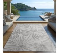 Carpetsale24 Tapis d'Extérieur Résistant aux Intempéries 200x300 (200 x 290 cm) Gris - Résistant aux UV, Imperméable et Léger - Idéal pour Terrasse, Balcon, Jardin, Cuisine, Salon et Salle à Manger