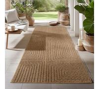 Carpetsale24 Tapis d'Extérieur Résistant aux Intempéries 80x250 cm Beige - intérieur Résistant aux UV, Imperméable, Robuste et Naturel en Jute - Idéal pour Terrasse, Balcon, Jardin, Cuisine, et Salon