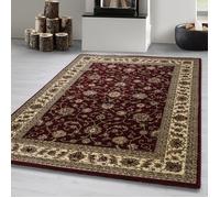 Carpetsale24 Tapis d'Orient Classique Rouge 80x150 cm - Tissage Serré, Motifs Ornementaux et Floraux