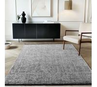 Carpetsale24, Tapis en Coton Chenille Gris 160x230 cm Lavable, Style Boho, Vintage Kelim, Poils Courts, Antidérapant et Doux, Mélange Monochrome, pour Salon, Chambre, Bureau & Cuisine