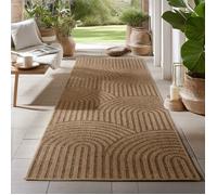 Carpetsale24 Tapis d intérieur et d extérieur Robuste, résistant aux intempéries et Facile à Entretenir, au Look Naturel en Jute, idéal pour Salon, Cuisine, terrasse, Jardin et Balcon, 80x250 cm
