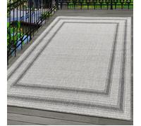 Carpetsale24 Tapis d'extérieur, Couleur Crème, Conception de Bordure, 110109, Tapis Rectangle, Tapis pour terrasse-Balcon-Jardin ou Cuisine, 160 x 230 cm