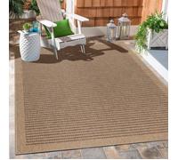 Carpetsale24 Tapis d'extérieur Naturelle, Robuste au Look Naturel de Jute, résistant aux intempéries, Convient pour terrasse, Balcon, Jardin, Salon et Cuisine Tapis 280 x 370 cm