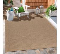 Carpetsale24 Tapis d'extérieur Naturelle, Robuste au Look Naturel de Jute, résistant aux intempéries, Convient pour terrasse, Balcon, Jardin, Salon et Cuisine Tapis 160 x 230 cm