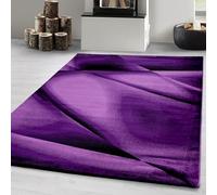 Carpetsale24 Tapis Moderne Salon et Chambre Lilas 80x150 cm Poils Courts, Conception Abstraite Doux et Moelleux