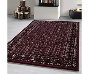 Carpetsale24 Tapis oriental - 300 x 400 cm - Rouge - Design extra large - Style ethnique - Facile d'entretien et élégant - Pour galerie, loft ou salon