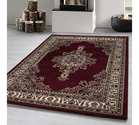 Carpetsale24 Tapis oriental 300x400 cm rouge, grand tapis de salon à charme ethnique, solution d'entretien facile pour espaces ouverts, galerie ou loft