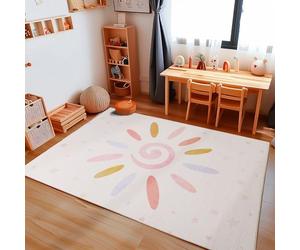 Carpetsale24 Tapis pour enfant multicolore - 120 x 170 cm - Design moderne - Antidérapant - Lavable - Facile d'entretien - Extra doux et hypoallergénique - Pour chambre d'enfant garçon et fille
