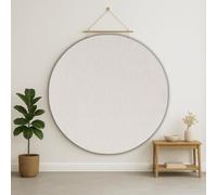 Carpetsale24 Tapis Rond 200 cm Crème Uni Bouclé Boucles Style Scandinave Moderne Doux Résistant Facile à Nettoyer Grand Tapis pour Salon Salle à Manger Chambre