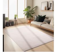 Carpetsale24 Tapis de salon et cuisine à poils courts 120 x 170 cm Beige - Design uni extra doux - Moderne