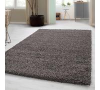 Carpetsale24 Tapis Salon 200x300Moderne Tapis Chambre Adulte Taupe 200 x 290 cm - Tapis Shaggy Poil Long Salle de Séjour Concevoir Unicolore Tapis Doux et Moelleux - Tapis Cuisine Moquette Salon