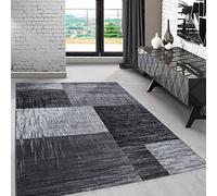 Carpetsale24 tapis Salon Moderne Abstraite Noir-1 160x230 cm - Tapis à Poils Courts, Conception Carreaux Doux et Moelleux - Cuisine Moquette Salle de Sejour