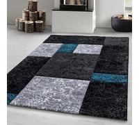 Carpetsale24 tapis Salon Moderne et Chambre Turquoise-1 240 x 340 cm - Conception Carrée Douce et Moelleuse - Tapis Cuisine Moquette