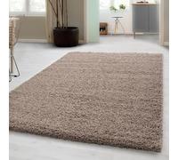 Carpetsale24 Tapis Salon Moderne Tapis Chambre Adulte Beige 120 x 170 cm - Tapis Shaggy Poil Long Salle de Séjour Concevoir Unicolore Tapis Doux et Moelleux - Tapis Cuisine Moquette Salon