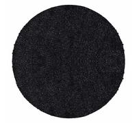Carpetsale24 Tapis shaggy à poils longs - 80 cm - Rond - Anthracite - Moderne, doux et moelleux - Salon, chambre à coucher, salle de bain et cuisine