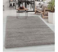 Carpetsale24 Tapis Shaggy unicolore Beige Tapis 120x170 cm Tapis Salon Chambre Doux à Poils Longs